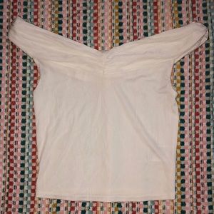UO Off the Shoulders White Top
